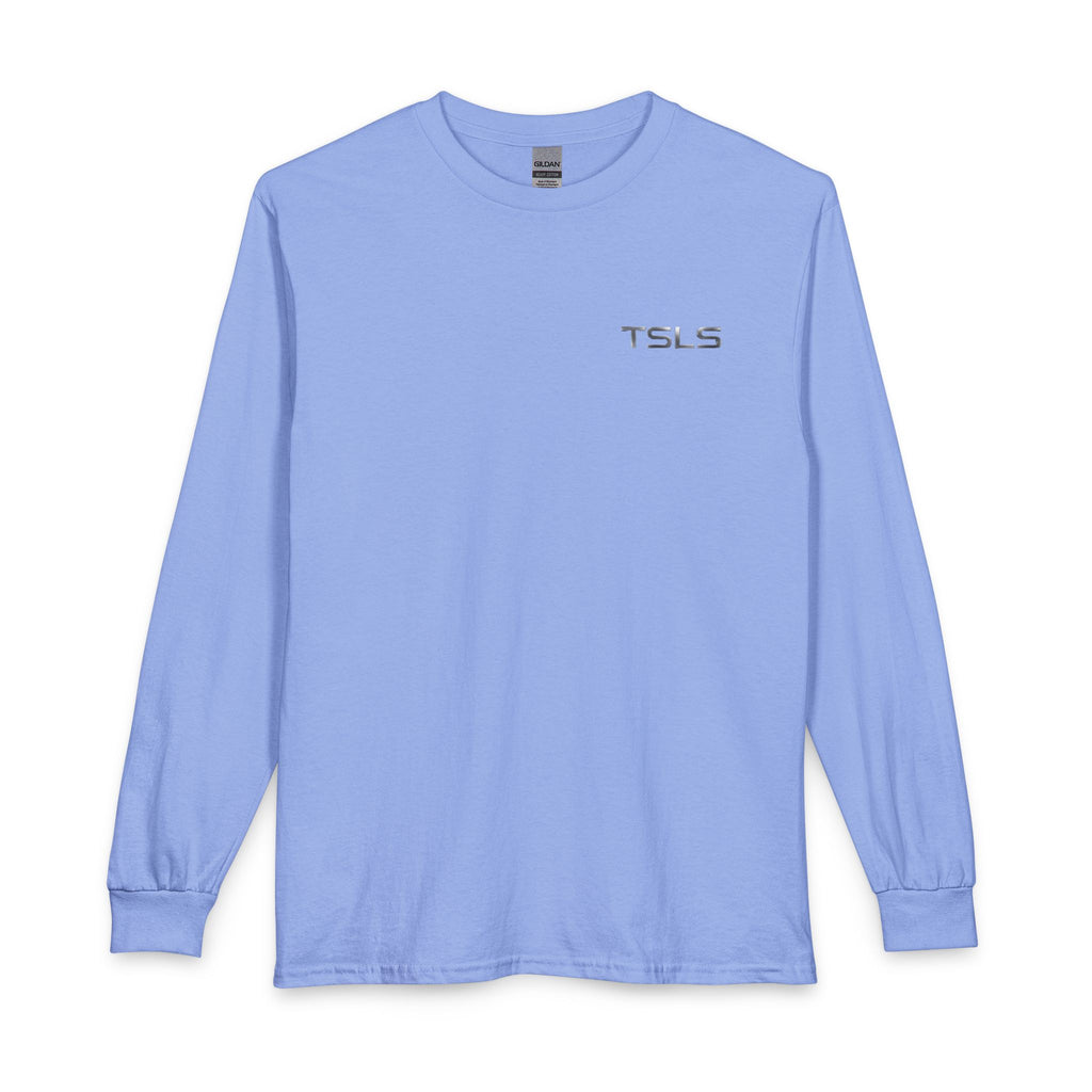 Sunset Drive Long Sleeve Tee — Beach Palm Photo Back Print