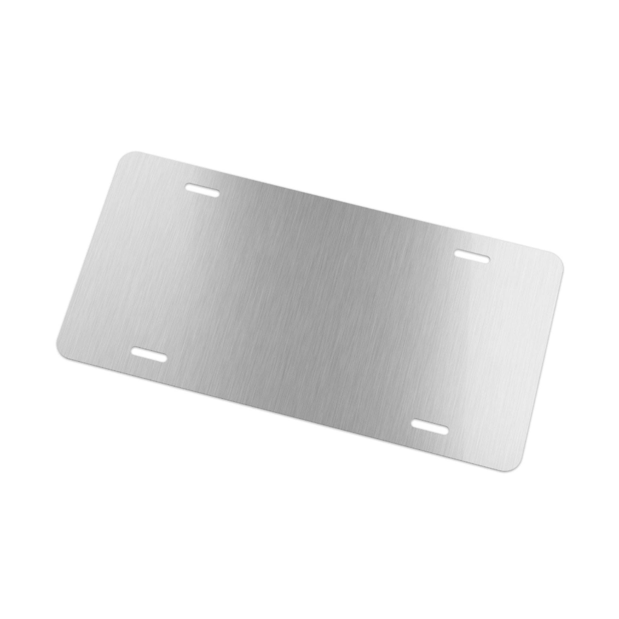 TSLS Chrome Vanity Plate – Custom Black or Brushed Metal License Tag