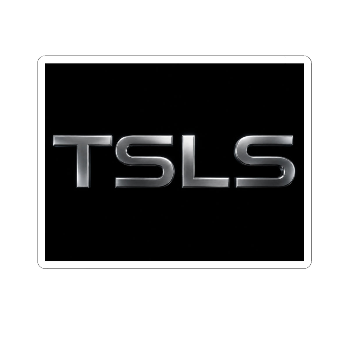 TSLS Metallic Logo Sticker – Glossy Kiss-Cut Vinyl