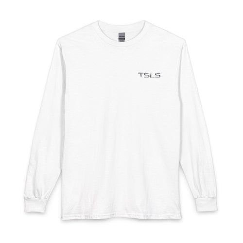 Sunset Drive Long Sleeve Tee — Beach Palm Photo Back Print