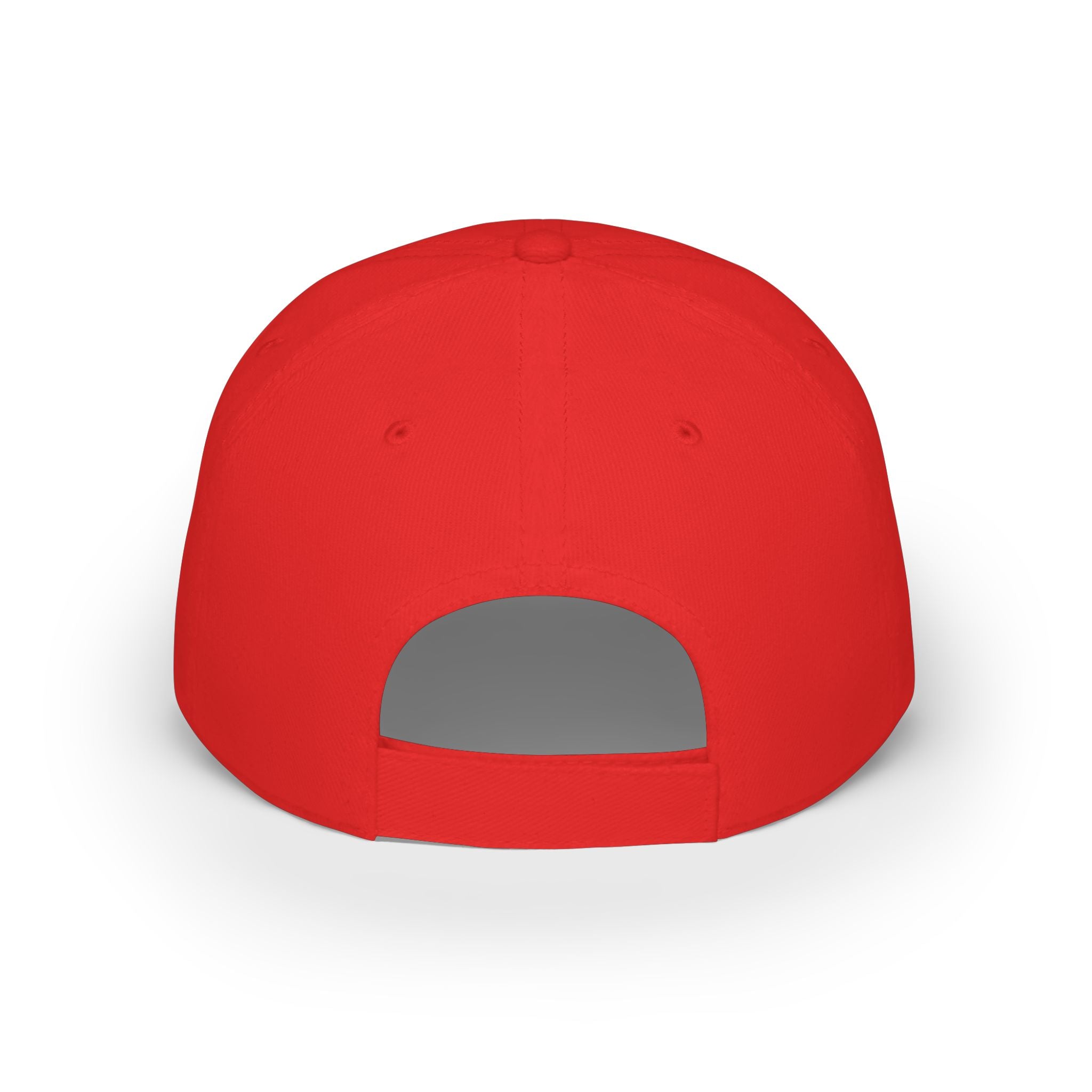 TSLS Embroidered Low Profile Baseball Cap — Red Casual Sport Hat