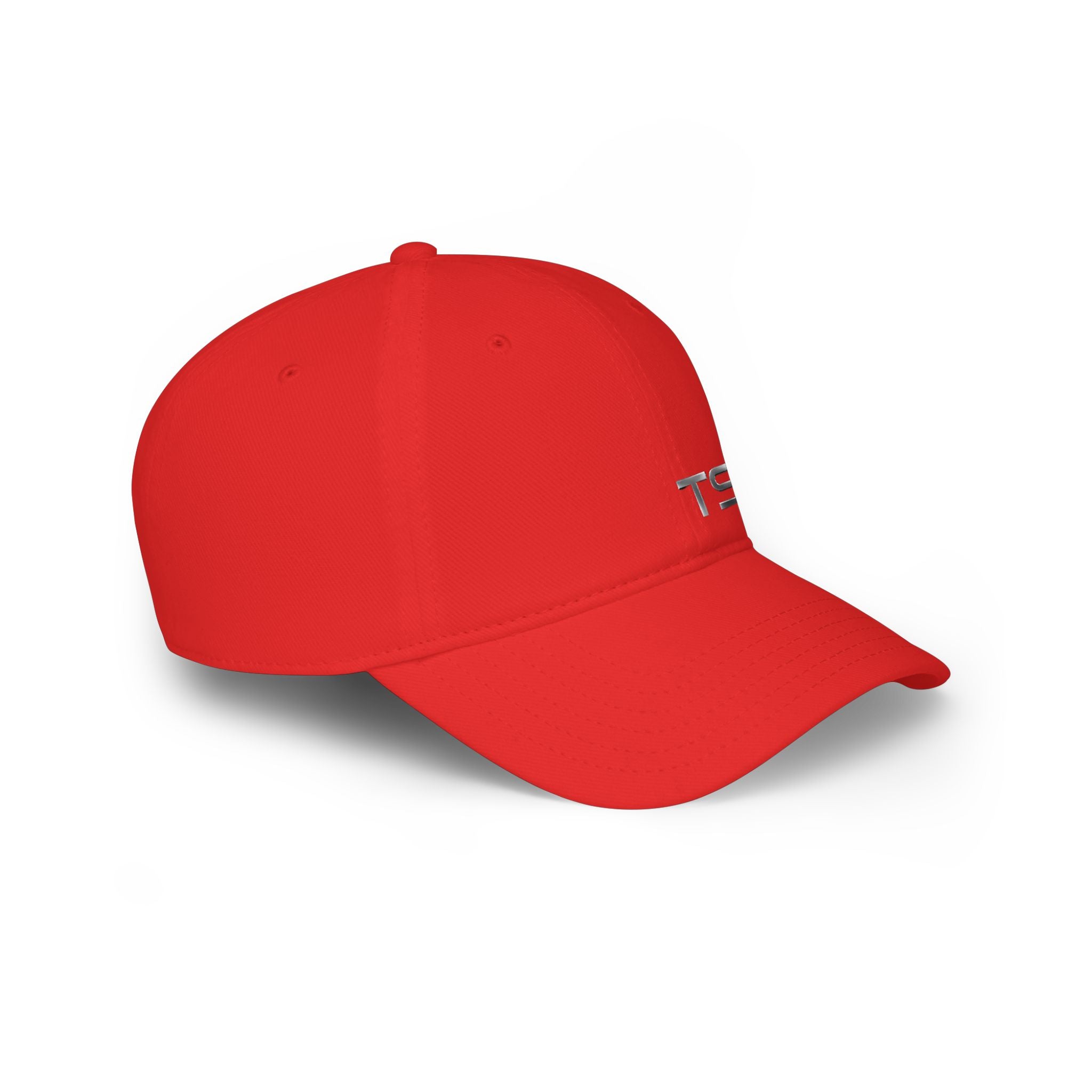 TSLS Embroidered Low Profile Baseball Cap — Red Casual Sport Hat