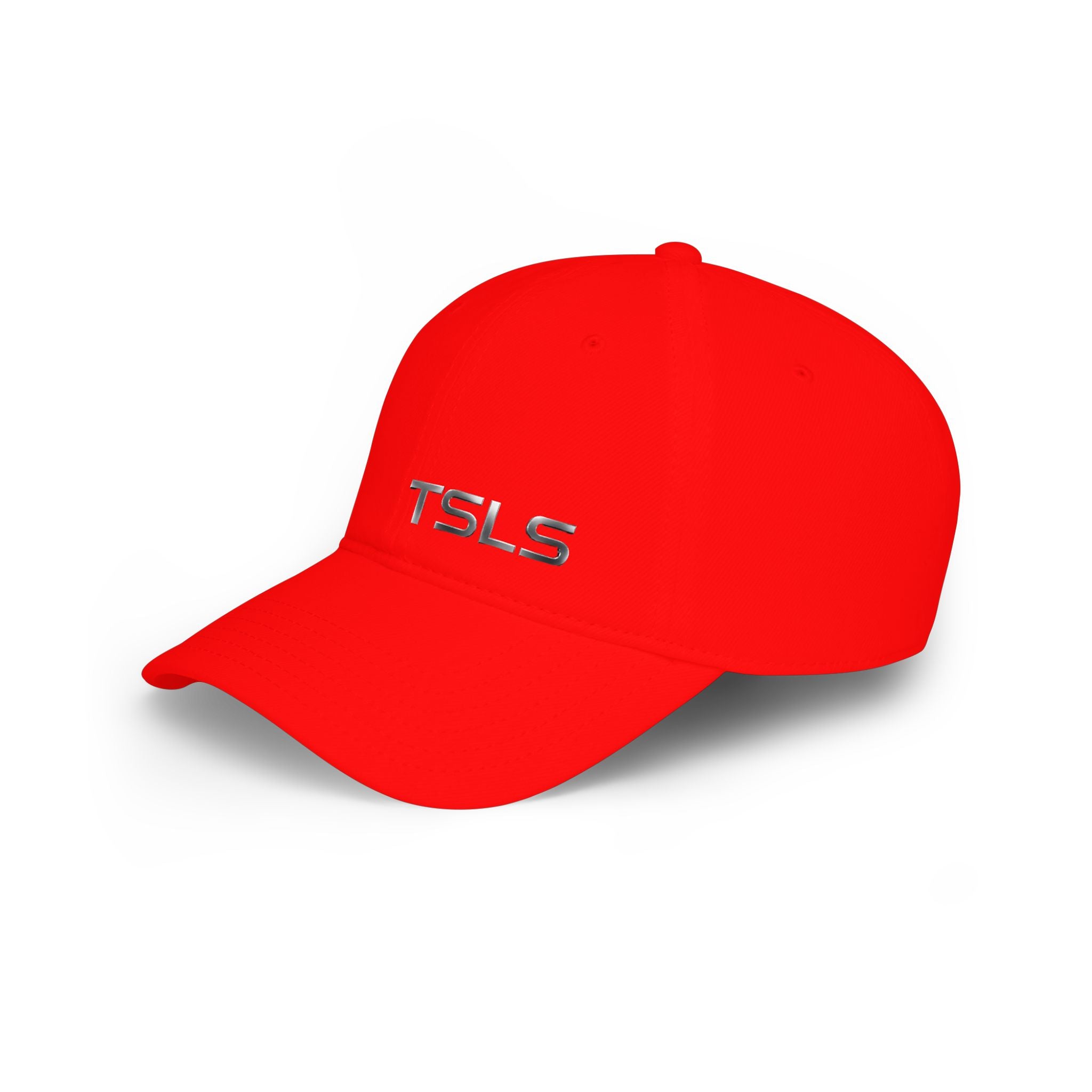 TSLS Embroidered Low Profile Baseball Cap — Red Casual Sport Hat