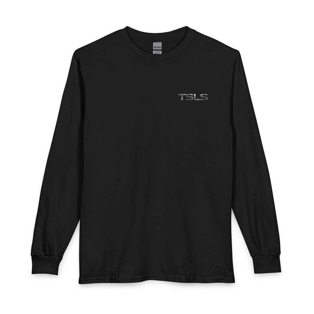 Sunset Drive Long Sleeve Tee — Beach Palm Photo Back Print