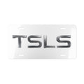 Chrome 'TSLS' Vanity License Plate - Custom Car Front/Rear Decorative Plate